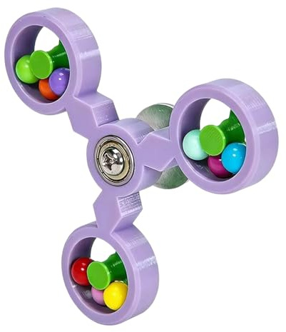 Vogelspielzeug - Rotierende Windmühle & Interaktiva Kauspielzeug | Intelligentes Papageienspielzeug für Ara, Nymphensittich & Wellensittich | Vogel-Zubehör zur Stimulation Gelb, 1 S