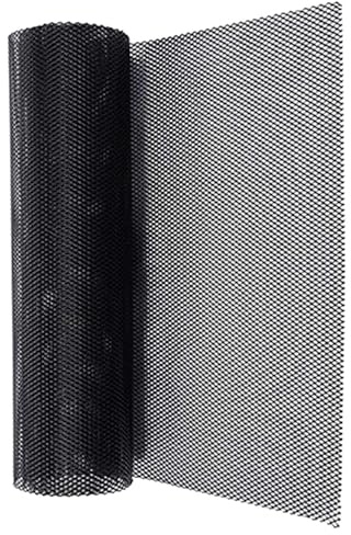 Malla Negra para Parrilla Coche 100 * 33 Cm, Rejilla Universal Malla De Aleación Aluminio para Coche, Parrilla Radiador Delantero para Parachoques, Capó, Ventilación, Cuerpo De Apertura del Vehículo