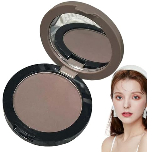 Paleta de Contorno en Polvo Paleta De Polvo Compacto Contorno Fríos | Bronceador Mate para Sombra de Nariz en Piel Clara