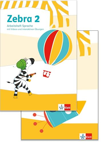 Zebra 2: Paket: Arbeitsheft Sprache, Arbeitsheft Lesen/Schreiben mit digitalen Medien Klasse 2 (Zebra. Ausgabe ab 2018)
