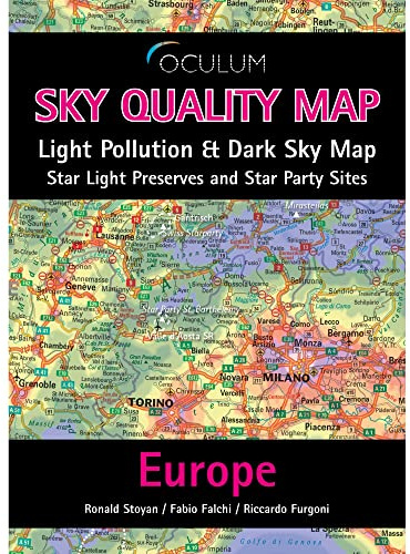 Sky Quality Map Europe: Light Pollution & Dark Sky Map - Star Light Preserves and Star Party Sites