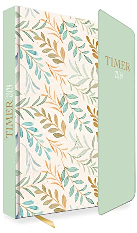 Trötsch Schülerkalender mit Klappe Leaves 23/24:Schulplaner Hausaufgabenheft Timer Terminkalender