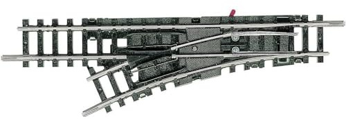 Minitrix 14951 - Manuelle Handweiche Links – Radius R1 - Detailgetreue Modelleisenbahn-Zubehör - Hohe Qualität und Präzision - Spur N
