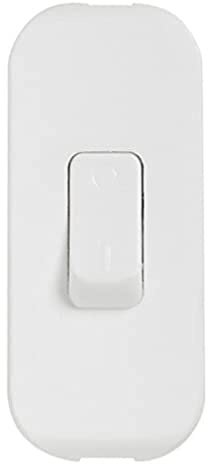Legrand 040192 Interrupteur à Bascule à Touche de Couleur et Coupure Bipolaire, 2A, 250V, Blanc