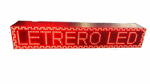PANTALLA LED PROGRAMABLE PARA EXTERIOR E INTERIOR/LETRERO LUMINOSO/CARTEL/ROTULO LED (96 * 16 cm, ROJO) PROGRAMMABLE LED SIGN PROGRAMMABLE LED DISPLAY