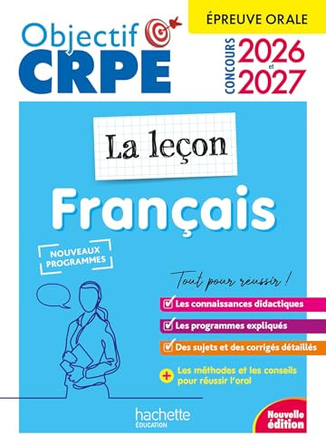 Objectif CRPE 2026-2027 - Français - La leçon - épreuve orale d'admission