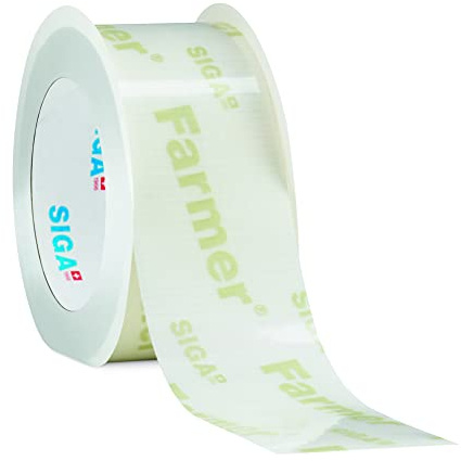 SIGA FARMER Hochleistungs-Klebeband 60 mm x 15 m Reparaturband UV-Stabil durchsichtig