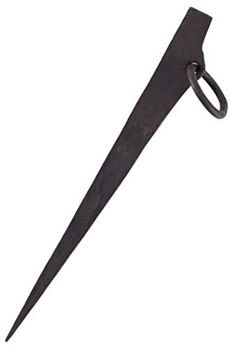 Ulfberth Geschmiedeter Zelthering mit Ring aus Stahl, ca. 28 cm