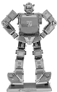 Fascinations Metal Earth MMS301 - 502682, Transformers Bumblebee, Konstruktionsspielzeug, 2 Metallplatinen, ab 14 Jahren