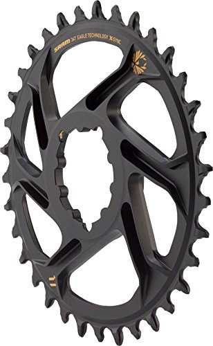 Sram Eagle X-Sync 34T Direktmontage Off-Set Boost Aluminium 12-Fach Kettenblatt - Schwarz, 3 mm, Unisex, Eagle, Gold