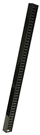 NavePoint 1 Channel Tooless Steel Vertical Duct Cable Manager 34 Inch with Tray Mount Buttons
