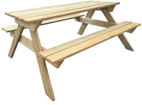 vidaXL Table de Pique-Nique 150 x 135 x 71,5 cm Bois