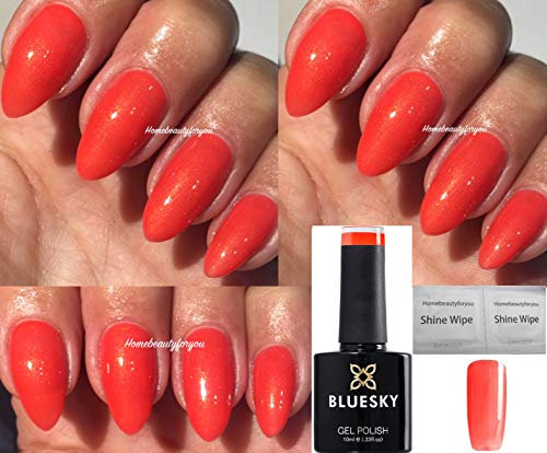 Bluesky Jelly Bracelet Coral Orange New Wave 80640 Nail Gel Polish UV LED Soak Off 10ml