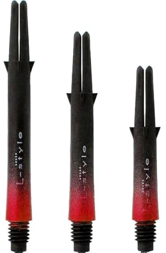 L-style L-Shaft Carbon Two-Tone 190-260 - 330 von Thor-Sports pink - blau - lila - rot - Silber/Made in Japan/zweifarbige Karbon Dart Schäfte
