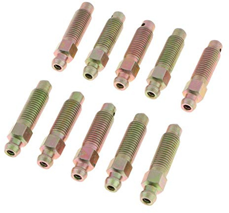 10 Stück M8 x 1 mm Motorrad Auto Bremsenentlüftungsnippel Bremssattel Entlüftungsschrauben AOD