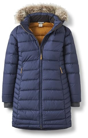 Rab Women's Deep Cover Down Parka - Warm Down Coat for Everyday Wear - Deep Denim - Medium
