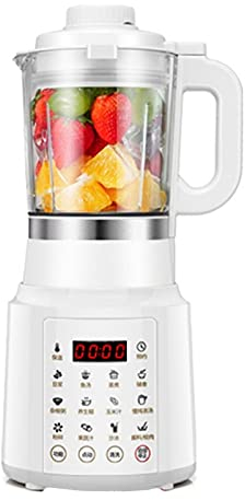YXXHM- Blender Mixer Bol en Verre Multifonctionnel, 300W Professionnel, Programmes Prédéfinis, Fonction Pulse, Smoothies, Milkshakes, Gaspachos, Compotes, Glace pilée White