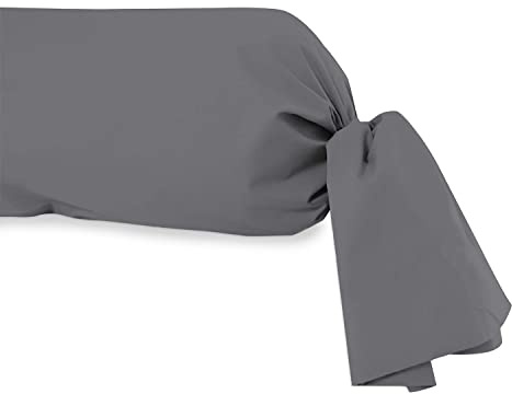 Soleil d'ocre, Taie de traversin, Coton 57 Fils, Gris, 45x135 cm