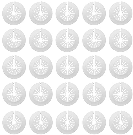 DCQQ 30 Stück Dekorative Rohrabdeckungen für Wasserhähne, Heizkörperrohrabdeckungen, weiß