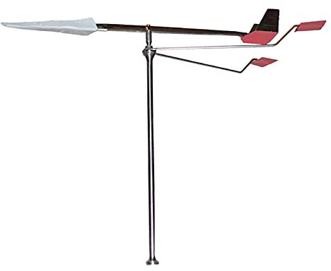 Accueil Bateau Bateau Yard Indicateur de Direction du Vent Installer des Outils de Mesure Pratique Girouette en Acier Inoxydable Support de Toit de Ferme pour Bateau,Bateau,Maison,Jardin