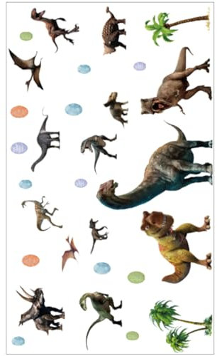 SAFIGLE 1satz Dinosaurier Wandtattoo Für Kinderzimmer Selbstklebende Dekorationsaufkleber Mit Leuchtenden Dinos Für Glatte Oberflächen Im Babyzimmer Und Spielzimmer Dekorative