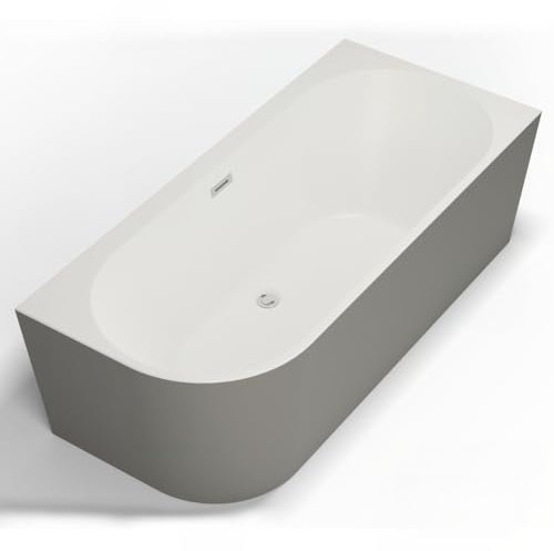 SPALINA Capri Droite Grigia - Vasca freestanding a Parete Destra L 170 x l 76 cm, by