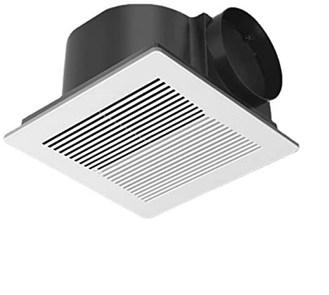 Ventilatore di Scarico Ventilatore da ventilatore silenzioso ultra-sottile da 10 pollici, ventola di scarico integrato del soffitto del bagno, ventilatore a ventilazione della cucina quadrata Ventilat