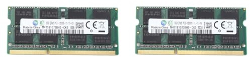 Gisoanudt 2 x DDR3 8 GB RAM 1600 MHz PC3-12800 1.5 V 204 Pin SODImm Memoria para portátil Memoria