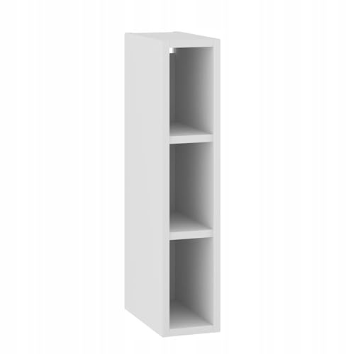 Laclar Oberschrank 15/72 für die Küche - Kompakter 18mm Korpus mit 2 verstellbaren Regalen - ideal für kleine Räume - einfache Montage - Flexibles Design - Funktionalität und Langlebigkeit - Weiß