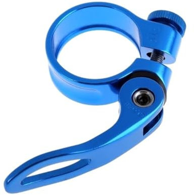 WANGBINGXING Sattelklemme Fahrrad-Sattelstützenklemme Aluminiumlegierung Schnellspanner Fahrrad-Sattelstützenklemmen Klemmclip Fahrradteile 31,8 mm 28,6 mm 24,9 mm Sattelklemme(Purple)