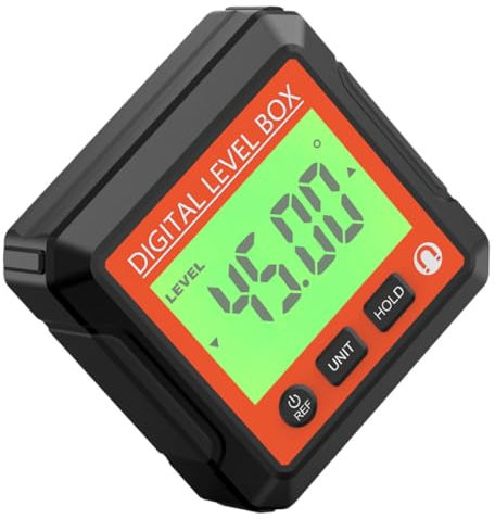 OUNONA Inclinometro e Goniometro Strumento Misurazione Portatile Display Lcd Retroilluminato Misurazione Angolare Per e