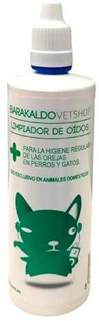 BVS Vet Shop | Limpiador de Oídos 125 ml para Perros y Gatos | para higiene Regular de Las Orejas en Perros y Gatos | 125 mililitros