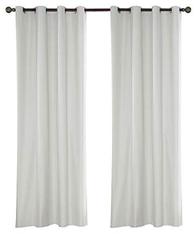 Outdoor wasserdichte Vorhänge 4er Set für Veranda, Pergola, Cabana, Terrasse, Pavillon, Strand, Zuhause, 137 x 213 cm, weiß, wetterbeständig und