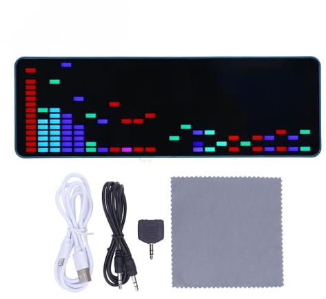 Echtzeit Musik Visualizer RGB LED Spektrumanalyse Kompatibel Mit HiFi DJ Equipment Smart Home 16x24cm