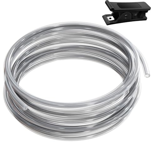 4 Meter Ptfe Schlauch 4mm X 2.5mm,Mit Rohrschneider Für Direktantrieb Extruder 3D Drucker,Kompatibel Mit Bambu Lab A1/A1 Mini/P1p/P1s/X1c Und Creality K1/K1 Max/Ender 3 V3 (Translucent Grey）
