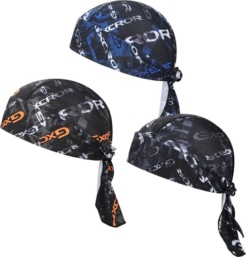 GXCROR Sports Bandanas Cap Skull Caps for Men Breathable Women Skull Cap Helmet Liner