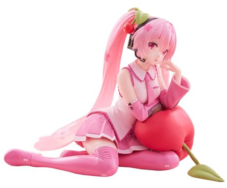Xinchangda Miku - Figurine d'action Anime - Rose - 12 cm - Figurine mignonne - Collection - Statue de bureau