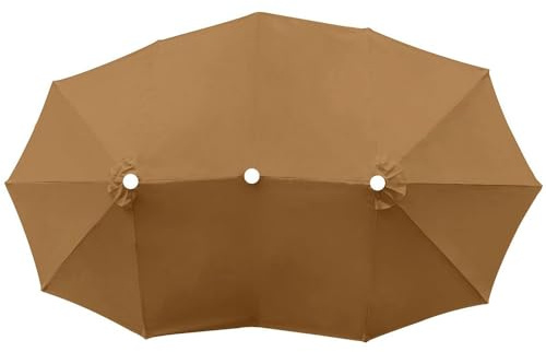 Miecoae Telo di Ricambio per Ombrellone da Esterno, Copertura di Ombrellone Grande 4.5x2.7 M, per Giardino Piscina Spiaggia(A3)