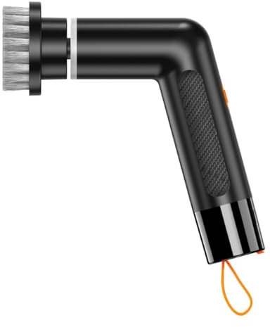 Suoumwa Brosse de Nettoyage Électrique pour Récurer les Casseroles, Portable et Automatique, Noire