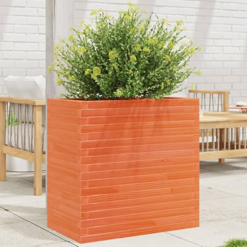 Woonisher Grigliato Staccionata in Legno per Esterno con Struttura Zincata, Gabbione Rialzato 7560x30x10 Cm Stabile e Resistente, Ottimo come Divisorio Giardino Esterno e Fioriera Ornamentale