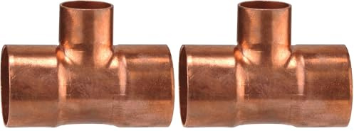 Cornat Tee rame saldante 3 manicotti 1 uscita ridotta A 28mm B 22mm 1 pezzo T51302822