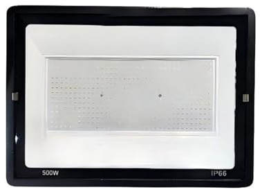 LED de 500W for exteriores, proyector resistente al agua IP66, farola cuadrada for jardín para garaje, patio, patio, parque infantil(6000K White light)