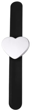 GATHINESS Braccialetto Schiaffo a Forma di Cuore in Silicone, Cinturino da Polso Decorazione a Mano, Accessorio Comodo per Eventi Sportivi e Saloni di Bellezza