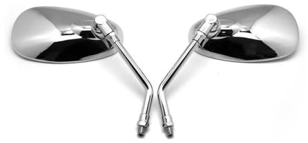 Für Vulcan 1500 1600 1700 500 800 88 900 S Chrome Oval Retro Rearview Außenspiegel 1 Paar 10mm Motorrad Motorrad Lenkerendenspiegel