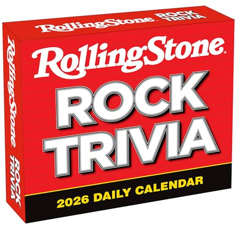 Rolling Stone Rock Trivia 2026 - Calendario diario de escritorio en caja