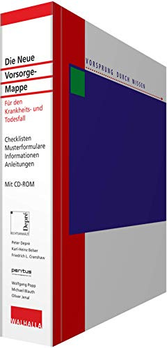 Die Neue Vorsorge-Mappe: Für den Krankheits- und Todesfall; Checklisten; Musterformulare; Informationen; Anleitungen; Mit CD-ROM und Online-Dienst | Für den Krankheits- und Todesfall; Checklisten; Musterformulare; Informationen; Anleitungen; Mit CD-ROM und Online-Dienst