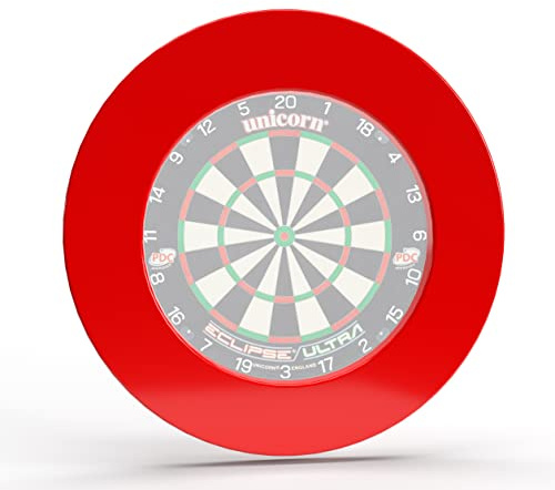 Unicorn Professional Heavy Duty Dartboard Surround, rot