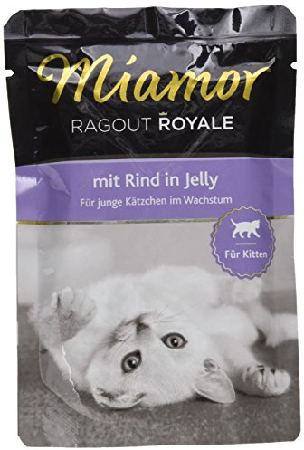 Miamor Katzenfutter Ragout Royal für Kitten mit Rind 100 g, 22er Pack (22 x 100 g)