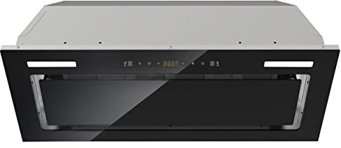 FIREGAS Range Hood Insert 30 inch 600CFM,Ducted/Ductless Convertible Stove Vent Hood with Gesture Sensing and Touch Control,LED Lights,Tempered Glass,Kitchen Hood included Charcoal Filters