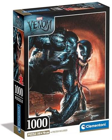 Clementoni Marvel Venom Puzzle - Puzzle 1000 Teile Erwachsene - Puzzle Erwachsene in 70 x 50 cm - Marvel Puzzle von Clementoni 39879
